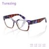 TUREZING Reading Glasses For Men Women HD Lenses Spring Hinge Square Wood Grain Presbyopic Eyewear Lightweight Comfortable