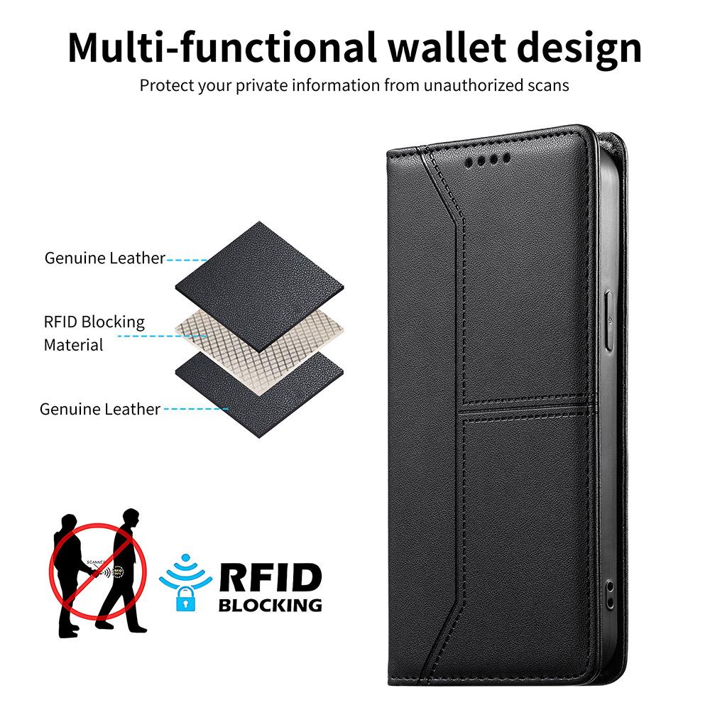 Wallet RFID Layer Protect Magnetic Flip Leather Case For Xiaomi Poco X6 X5 F6 C65 C61 Redmi 15 Note 11 12 Pro Plus 12S 11S Cover