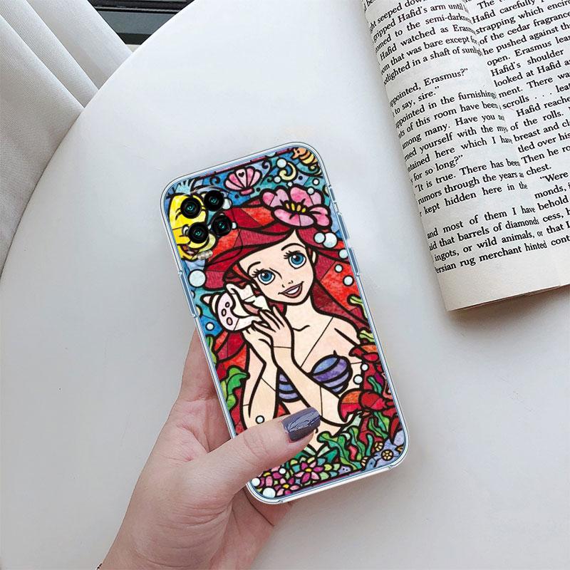 Disney Princess Transparent Phone Case for Motorola Moto G10 G20 G30 G31 G32 G34 G35 G41 G42 G50 G51 G52 G55 G60 G60S
