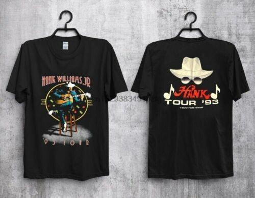 

Vintage 1993 Hank Williams Jr Hank Tour 93 Concert Tour t-shirt new hot Unisex T-Shirt M