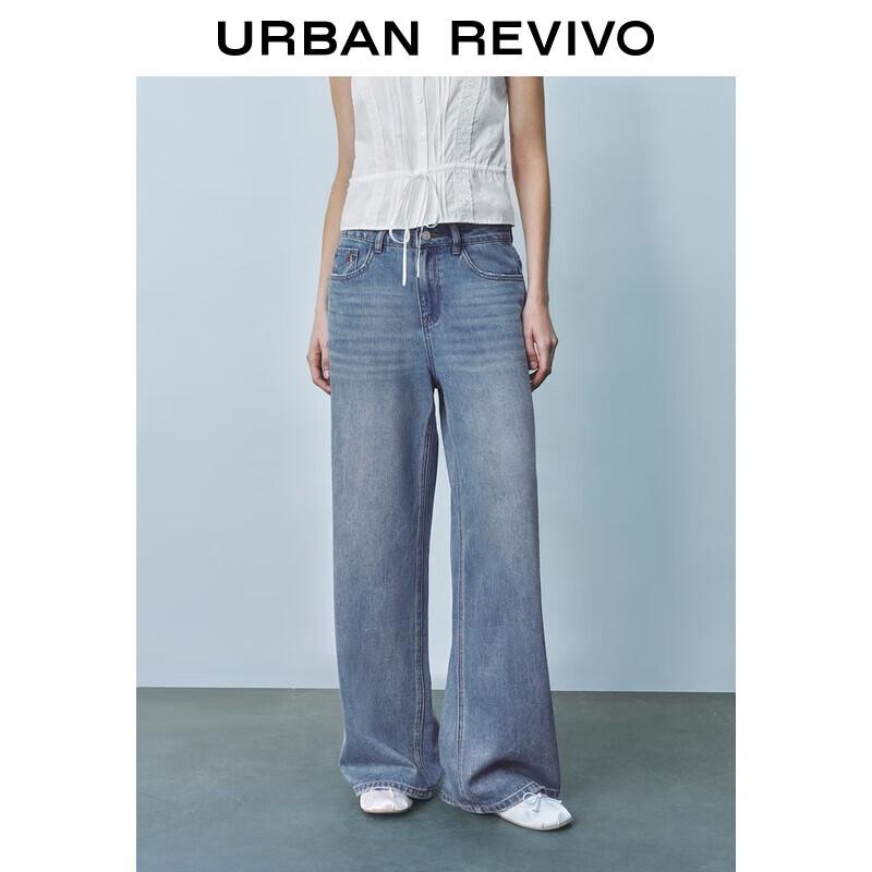 

UR 2025 Летние Женские Джинсы из Денима с Цветочной Вышивкой 29