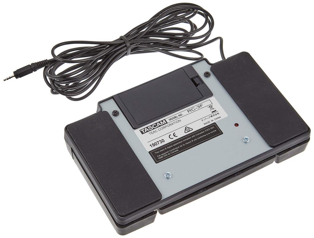 TASCAM Foot Switch for TASCAM Products RC-3F 3-Pedal