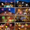 Christmas Halloween Lights Projector Waterproof Indoor Motion Remote Control LED 16 Slides Holiday Lamp Party Outdoor Garden House Room Night Light