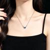 Zhuang Zhou Dream Butterfly Gradient Butterfly Necklace Small Temperament Blue Butterfly Temperament Versatile Sweater