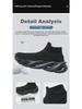 Men's Autumn Lightweight Knit Sneakers - Breathable, Sock-Style, Blade Design for Running and Casual Wear