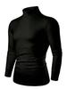 Simple Long-Sleeve Turtleneck Men's Work Long-Sleeve Top 3pcs Set, European and American Fashion Trend T-Shirt