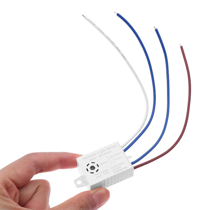 Zvukový spínač s hlasovým senzorem Modul LED Akustooptické ovládání Indukční spínač Automatický senzor detekce hlasového ovládání