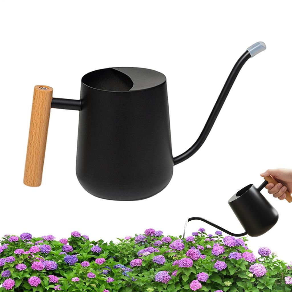1L Watering Pot With Long Spout Indoor Plant Watering Kettle Stainless Steel Watering Can For Home Office Balcony Garden Plant