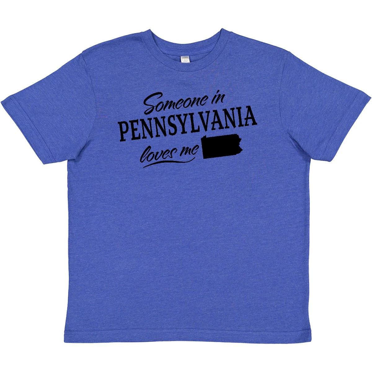 Inktastic Someone In Pennsylvania Loves Me Youth T-Shirt State Home Family Kids 140