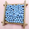 200Pcs 6mm Polychrome Solid Colored Acrylic Frosted Round Beads DIY Findings Jewelry Making Handmade Material Necklace Bracelet