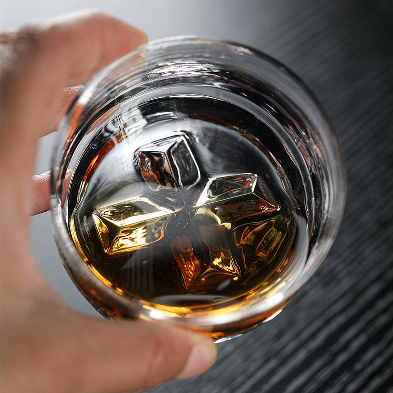 Super Clear Icy Feeling Cross Whiskey Glass Christian Church Wedding Party Wine Tasting Glasses Stackable Short Rocks Beer Mug