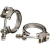 3 Inch V Band Clamp 304 Stainless Steel For Turbo Downpipes, 2 Pack