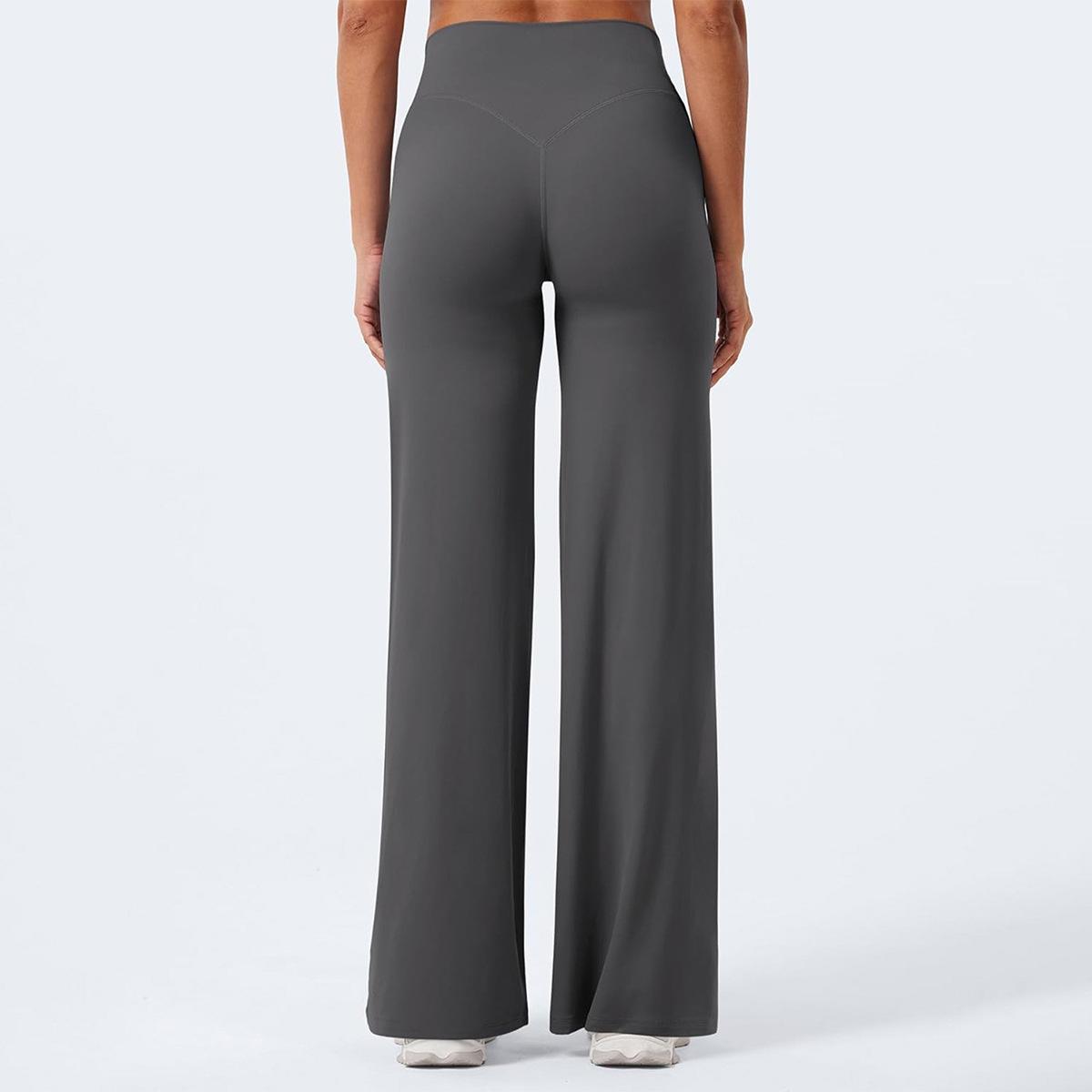 Yoga Versatile Straight Pants Women s Spring and Summer S серый