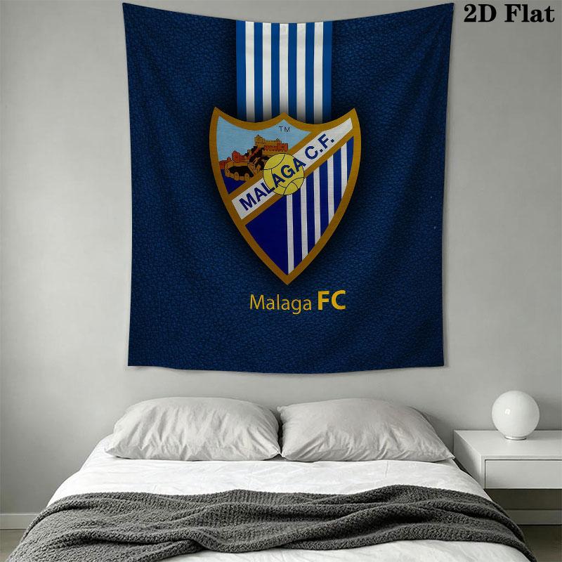 Málaga C .F Wall Hanging Printed Fabric Blanket Decorative Tapestries for Bedroom Living Room Home Decor