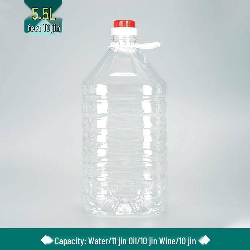 Ensemble de barils/bouteilles/pots en plastique alimentaire transparent pour huile et vin