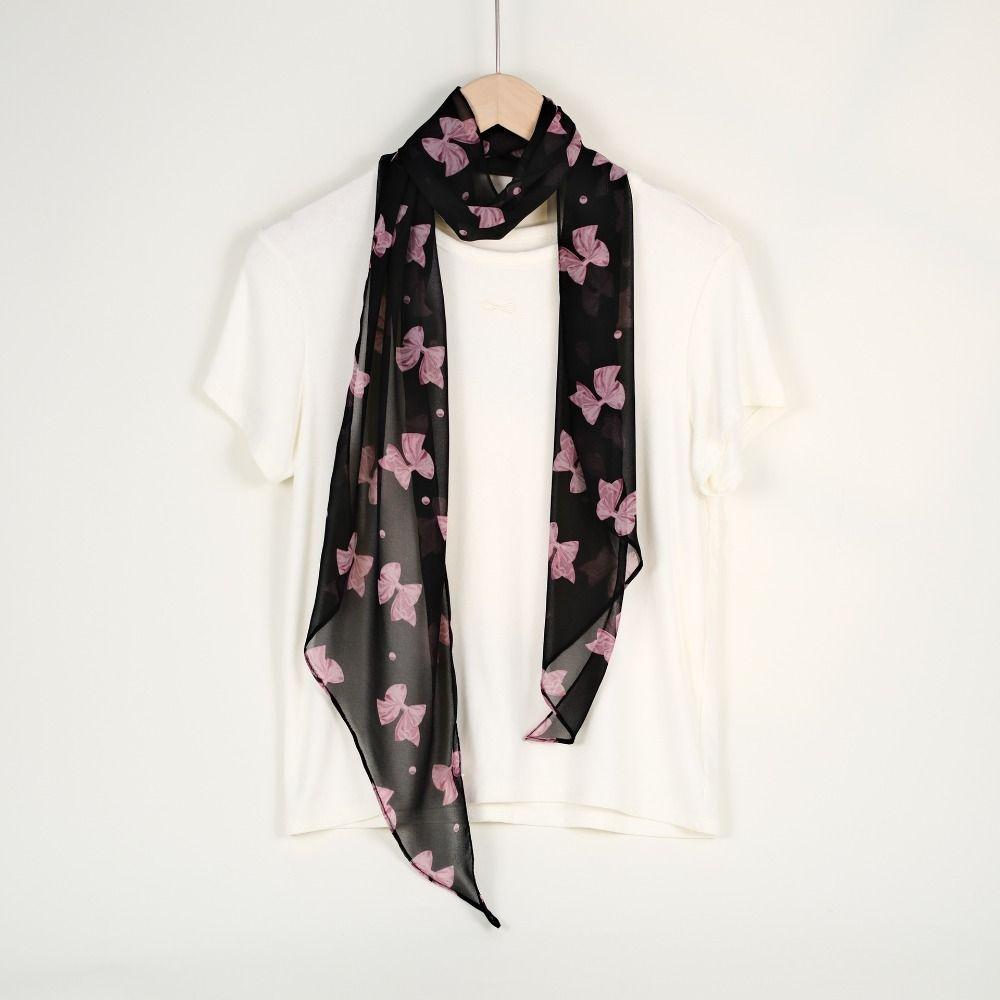 Ribbon Scarf Headband Thin Long Scarves Luxury Leopard Print Scarf  Dress Decor