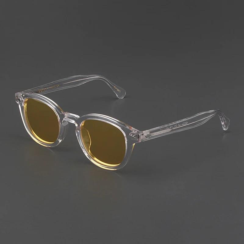 Gafas de sol polarizadas Johnny Depp Lemtosh para mujer, marca de lujo, estilo vintage de acetato, gafas de visión nocturna.