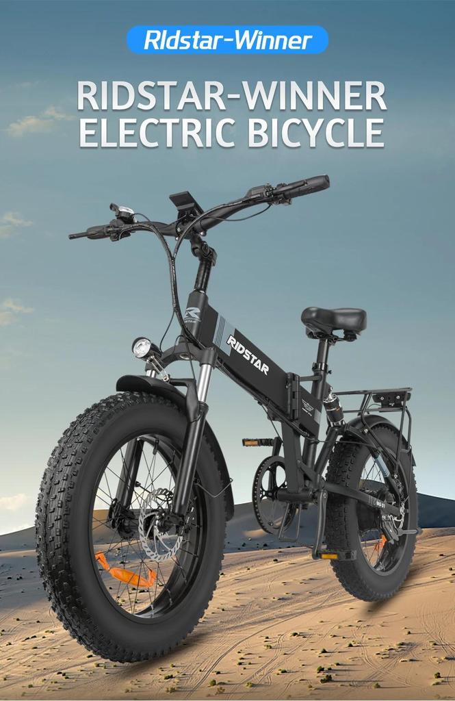 Horské elektrokolo Ridstar H20 1000w EBIKE Městská elektrokola pro dojíždění pro dospělé 48V 15ah 45km/h