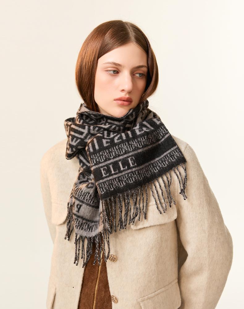 ELLE 100% Wool Scarf for Women