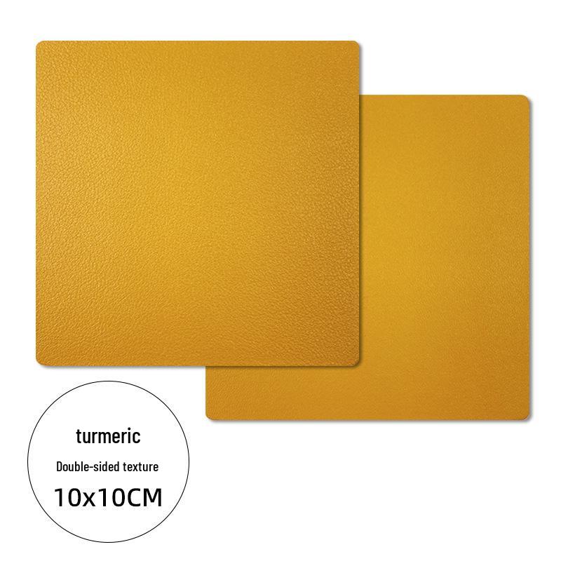 Cross-Border Double-Sided PU Leather Waterproof Non-Slip Coasters - Customizable Corporate Logo Insulation Pads