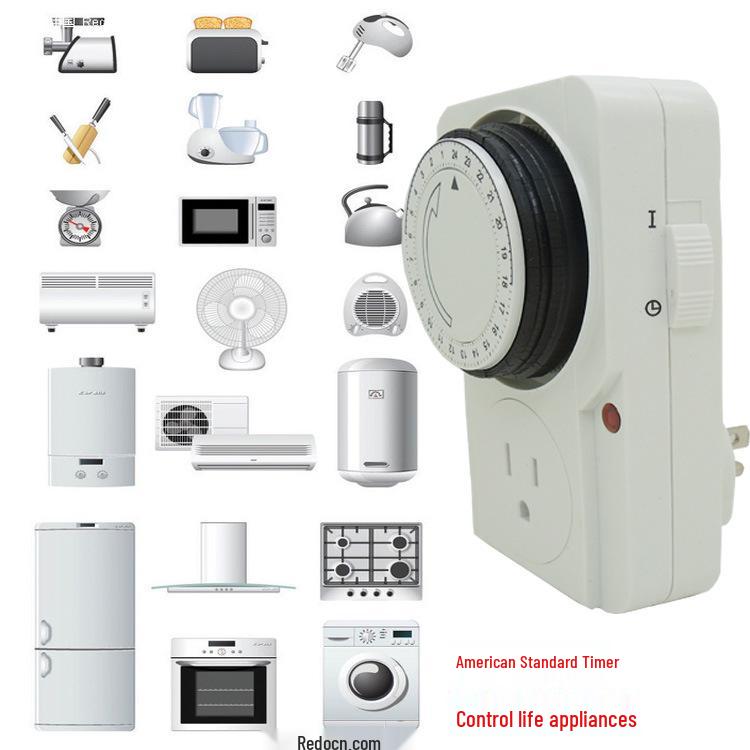 Europäischer Standard 16A 250V Mechanische Zeitschaltuhr-Steckdose - 24-Stunden-Timer für deutsche, koreanische und russische Typen