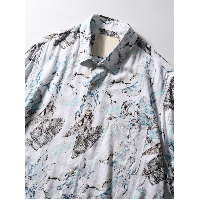 Export Export Tail Order Hawaiian Baroque Floral Shirt Men's Short Sleeve Summer Fashion Brand Trendy Beach Shirt