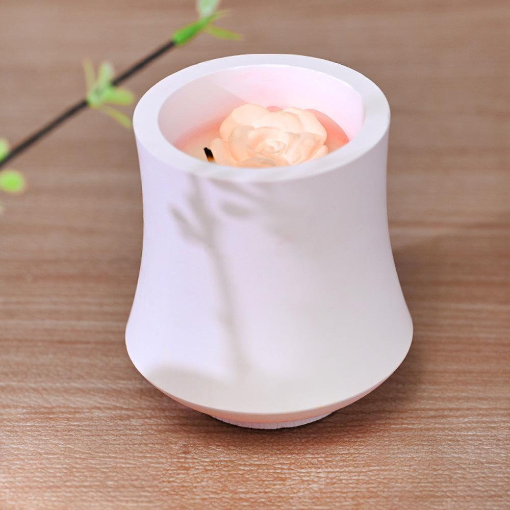 Bambusduftlys Kopp Silikonform DIY Epoksyharpiks Støping Pennholder Sement Gipsform Hjemmedekorasjon Ornamenter