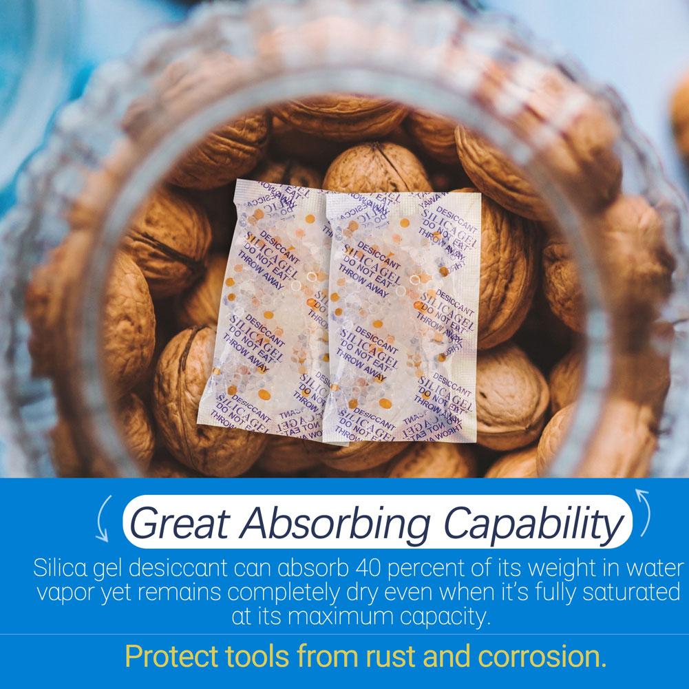 10g 40 packs Non Toxic Silica Gel Desiccant Damp Kitchen Room Living Moisture Dehumidifier Absorber Bag
