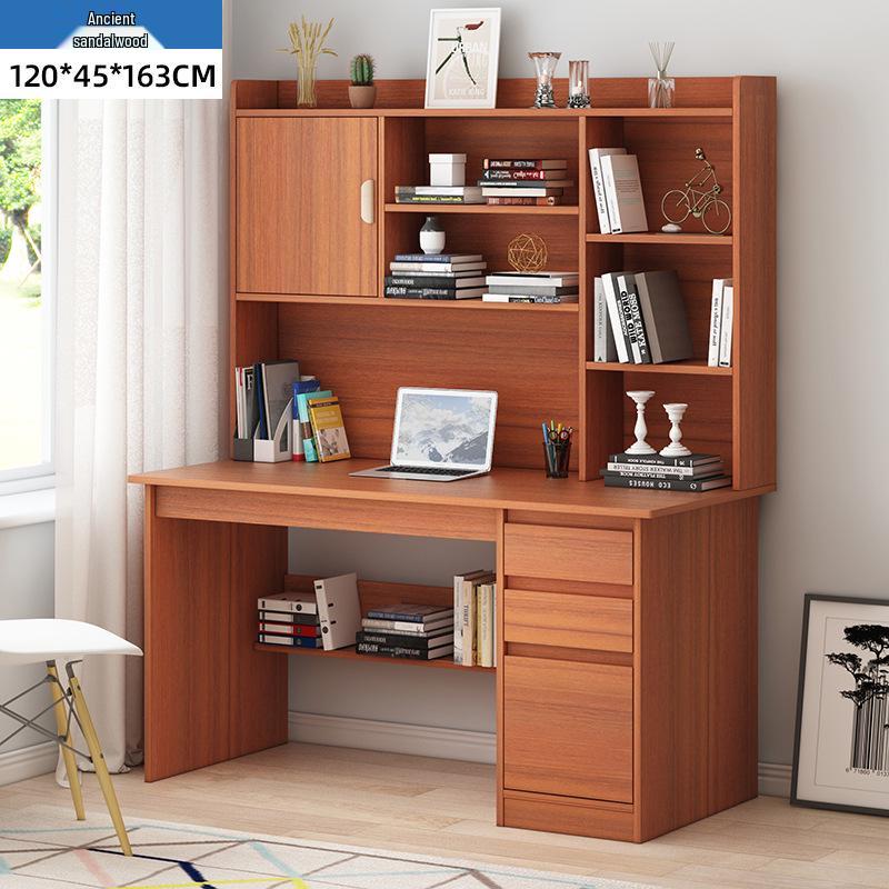 Modern Computer Desk with Bookshelf & Storage for Home, Office, Bedroom & Study Room