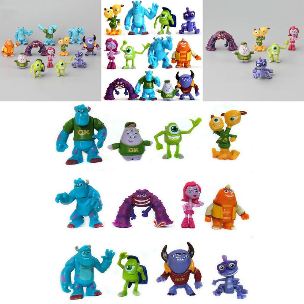 Monsters Pcs 12 University Sully Mike Anime Action Figure Kids Xmas Gift Toy