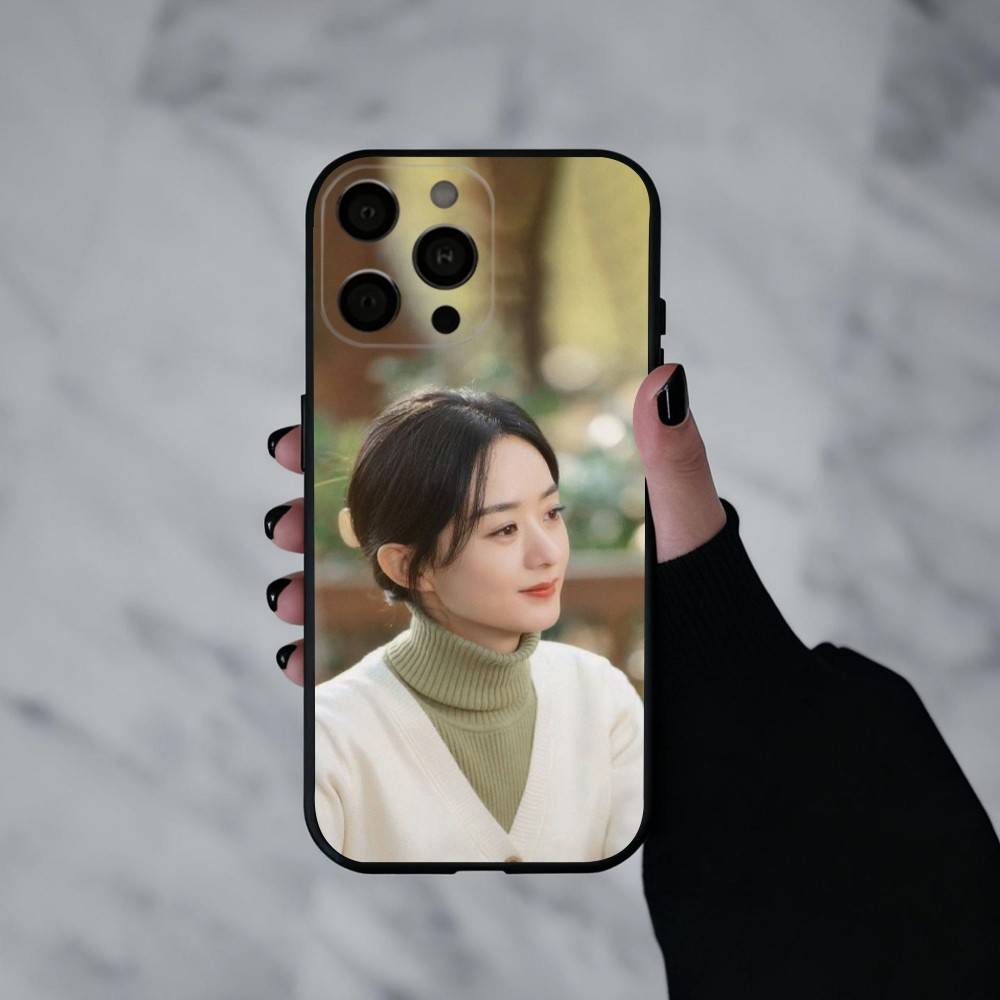 Oriental-Beauty Actress Zhao Liying Phone Case For iPhone 17pro, 16,15,14,13,12,11 X XR Plus,Others Soft Black Cover