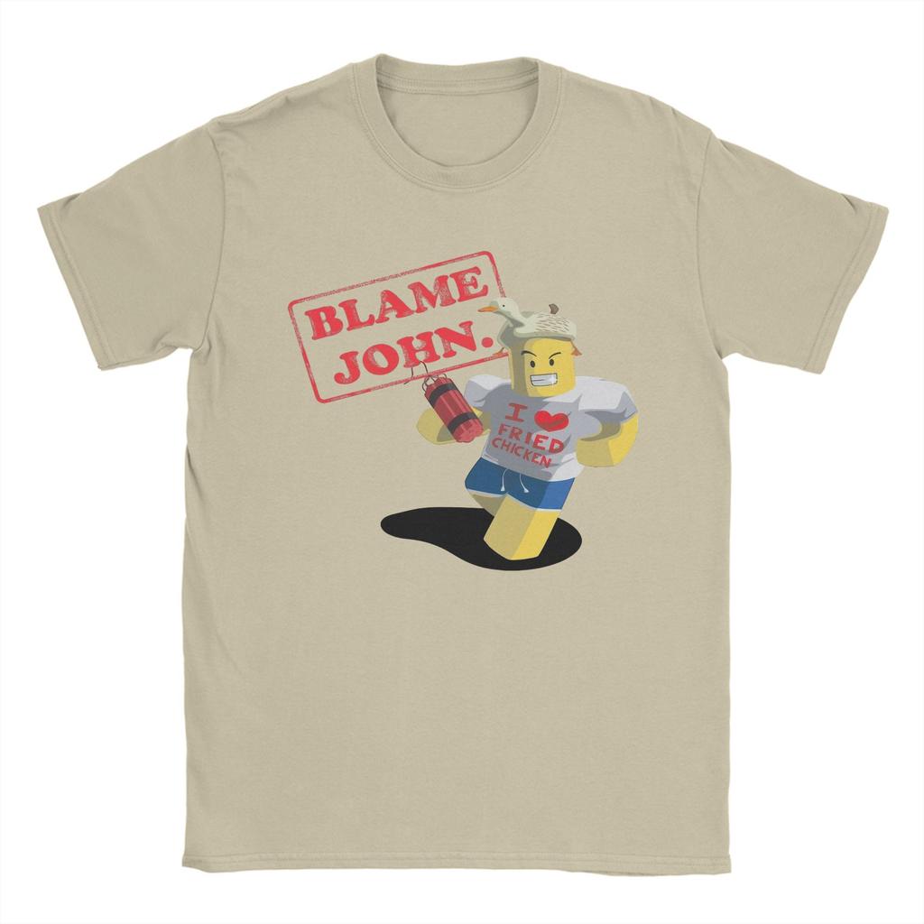 Blame John Meme Fashion T Shirts for Men Women Cotton Tee Shirt Clothing