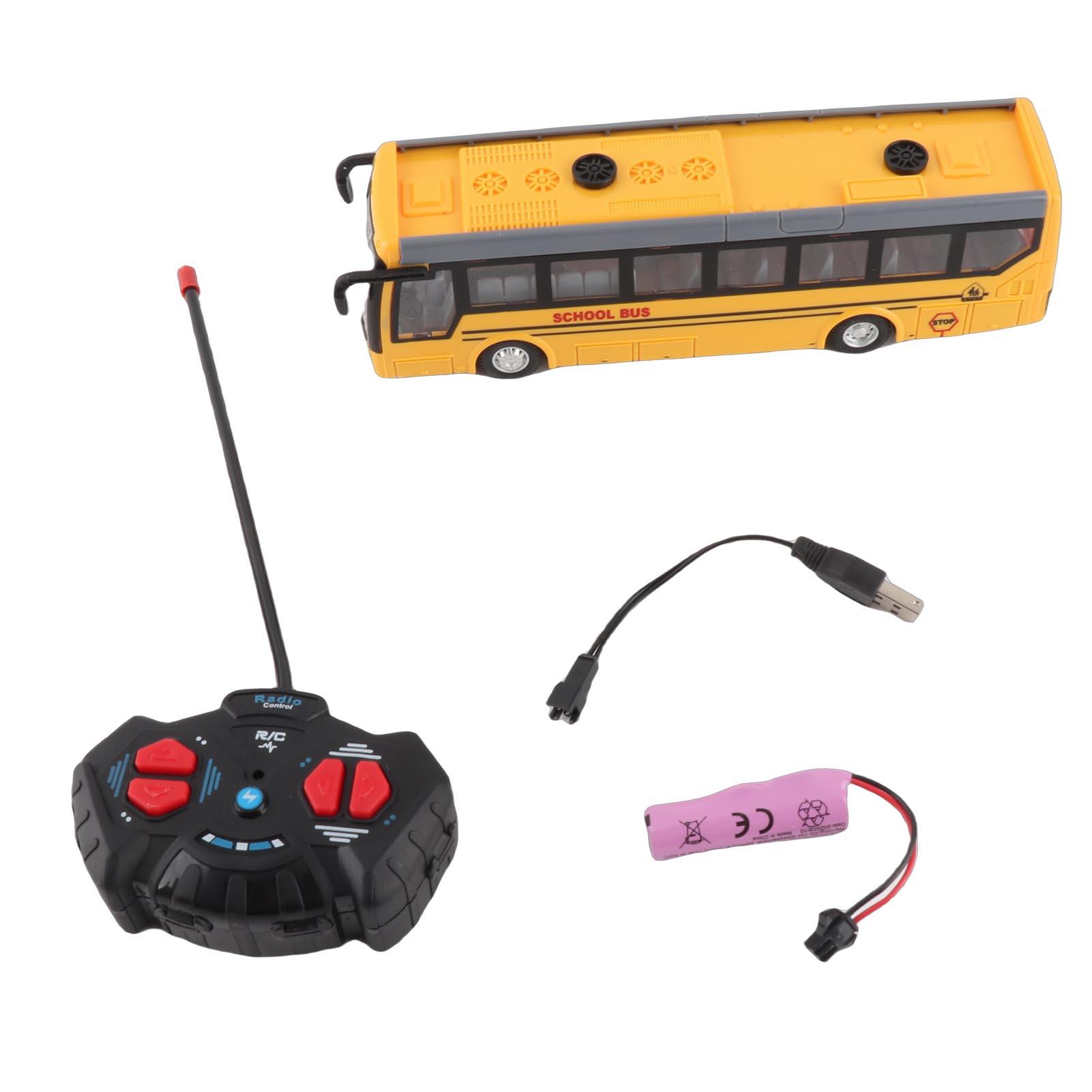 

Remote Control Bus High Simulation All Directions Driving Re able RC School Bus for Children