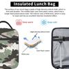 Camo Camouflage Isolierte Lunchtasche für Damen Kinder Auslaufsichere Lebensmittelboxen Thermische Lunchbox Tragetasche