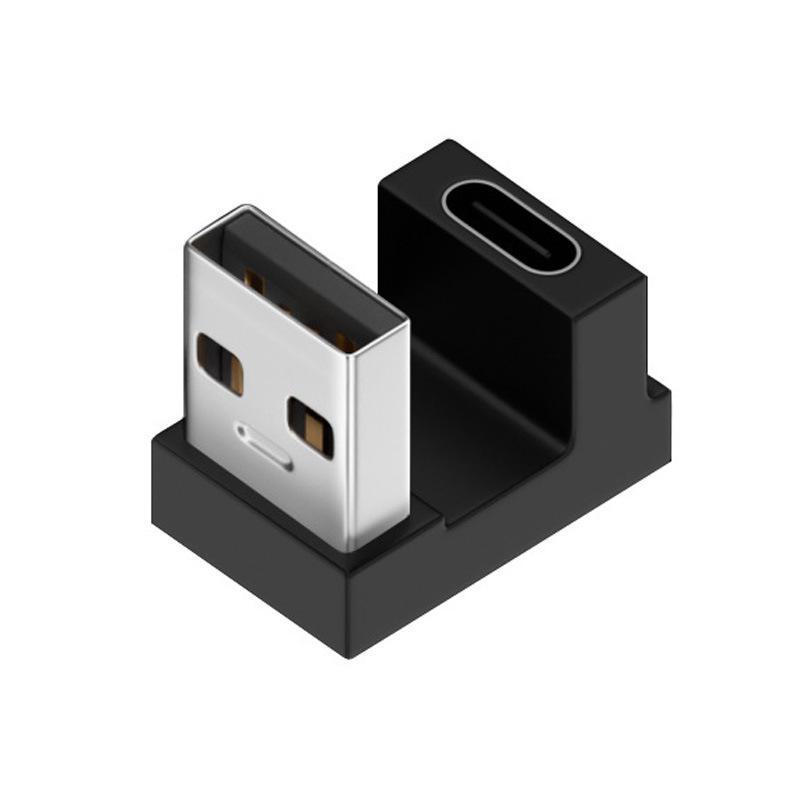 

Адаптер USB Type-C 3.2 Gen 2 папа-мама 90 градусов, высокоскоростной U-образный конвертер 10 Гбит/с