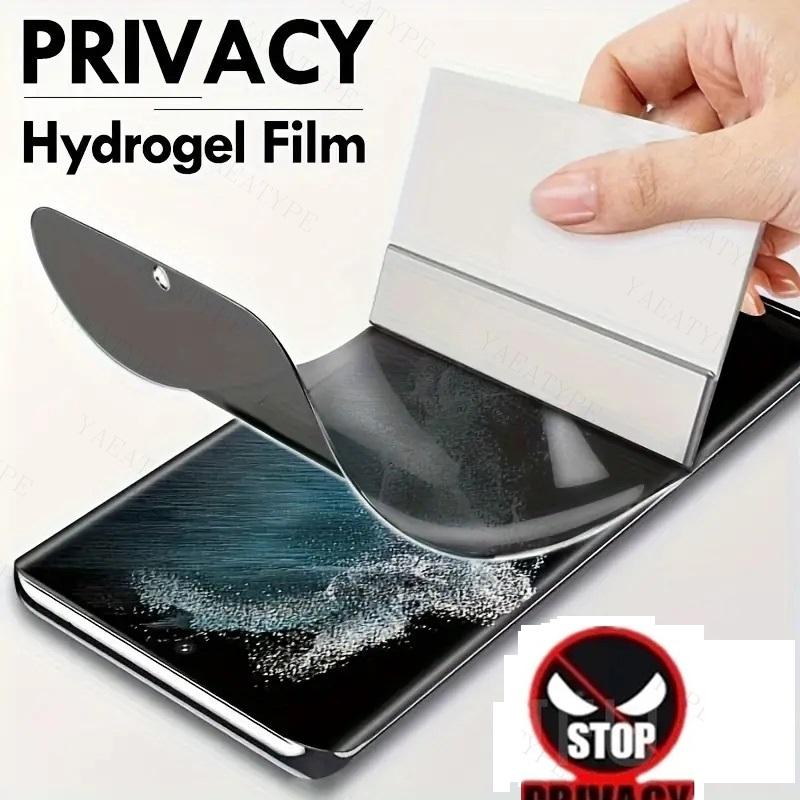 3 pçs filme de hidrogel de privacidade para xiaomi poco x6 pro x5 x3 nfc x4 gt anti espião protetor de tela f6 f5 f4 f3 m5s m3 m4