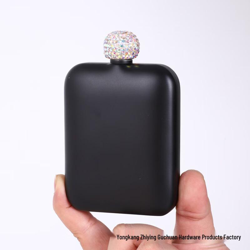 Rhinestone Mini Stainless Steel Portable Flask