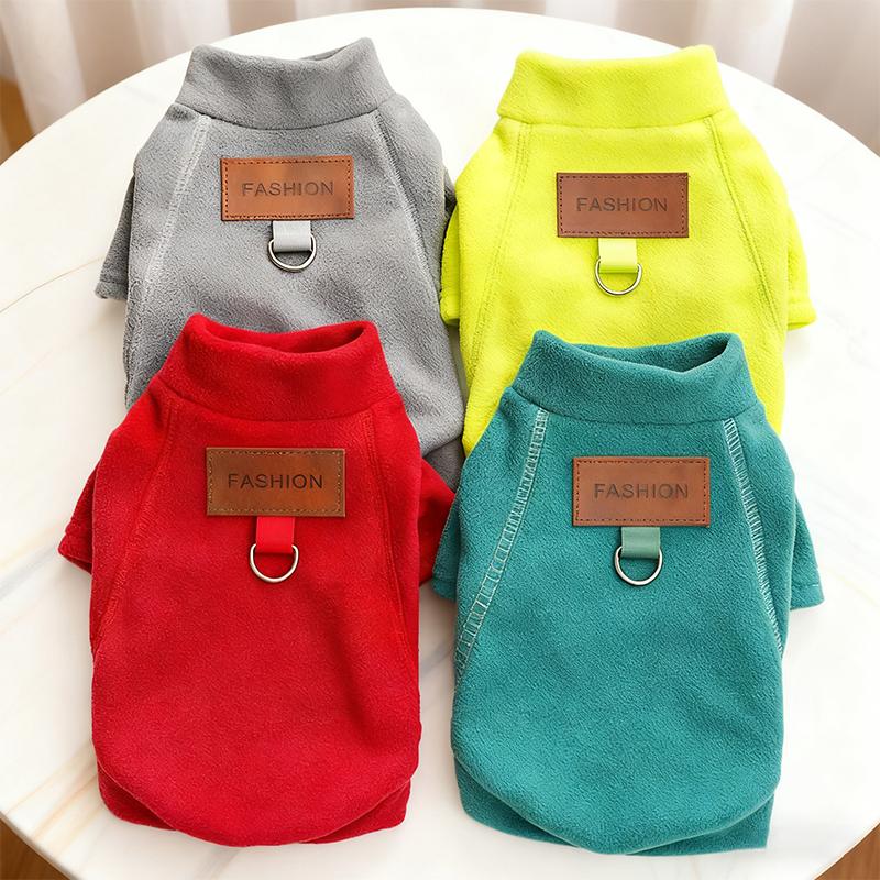 Winter Dog Jacket Fashion Casual Hoodies Chihuahua Yorkshire Soft Sweatshirt Puppy Fleece Two-Legged Jacket Pet Warm Clothing