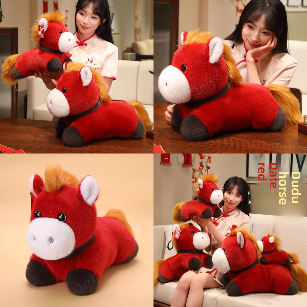 Toy Horse Plush With Soft Polyester Filling For New Year Gifts Celebrations And