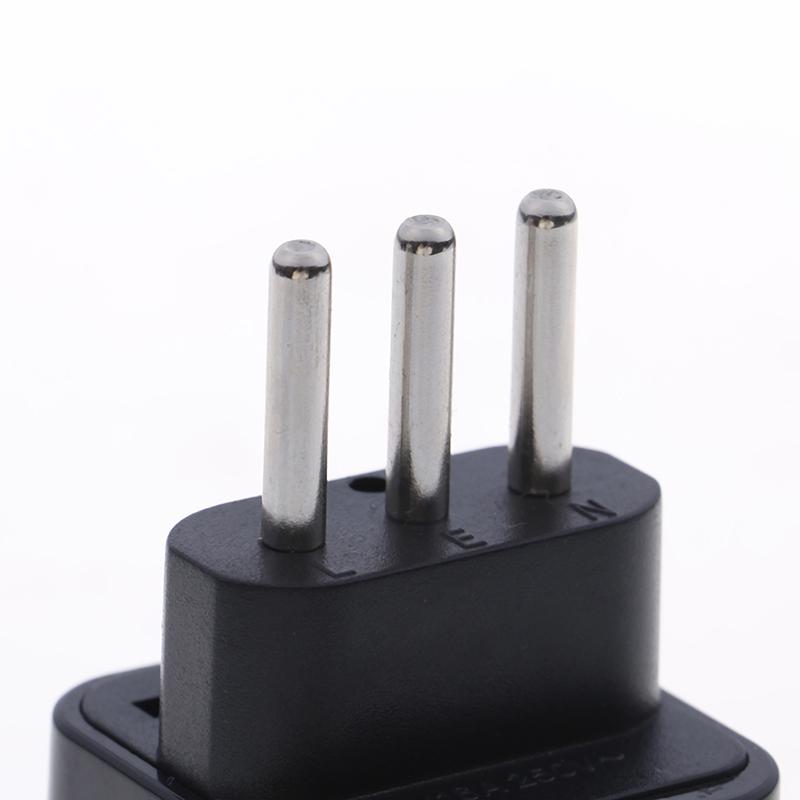 Universal Uk/Us/Eu/Au To Italy 3Pin Travel Plug Converter Plug Adapter Convert