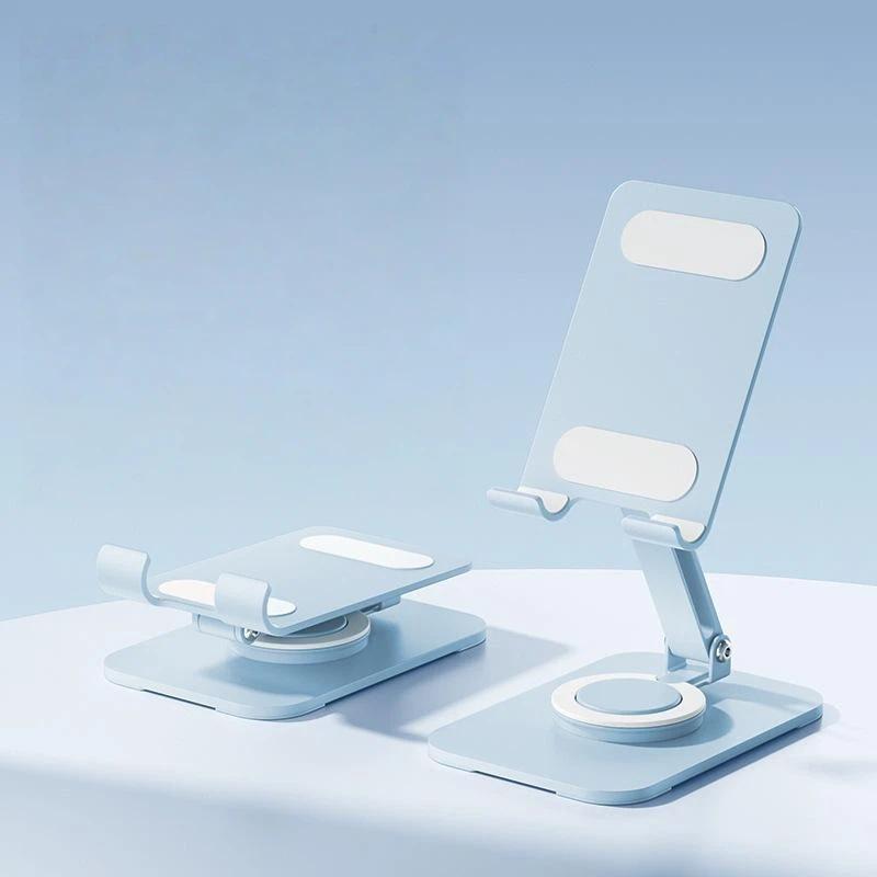Adjustable Cell Phone Stand 720° Rotation Heavy Duty Metal Base for Desktop Office Video Calls Live Streaming