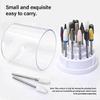 Sturdy ABS Nail Drill Bit Holder 48 Hole Organizer Box For Salon Professionals