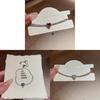 European Style Ladies Heart Pendant Bracelet With Cubic Zirconia For Gift And Office Wear