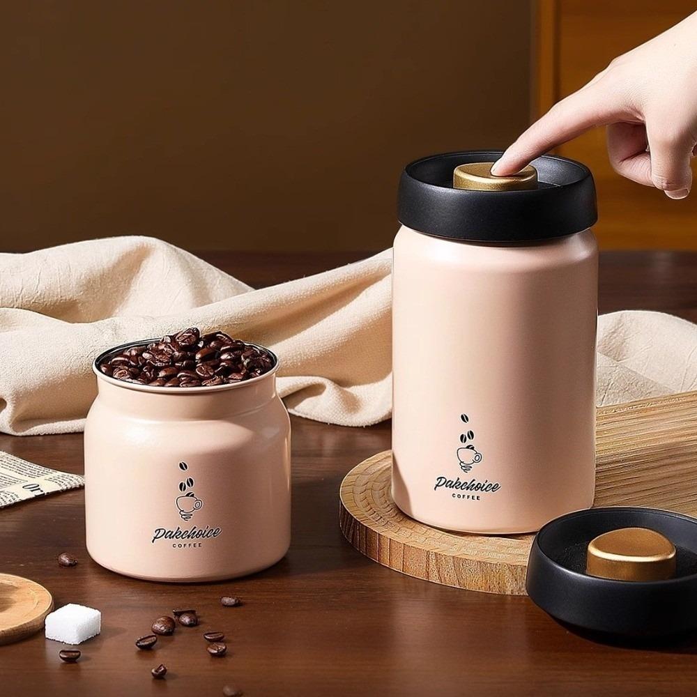 Feuchtigkeitsdichter Vakuum-Kaffeevorratsbehälter 316 Edelstahl Lichtdichte Teedose Gewürz