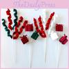 Christmas Plush Garland With Red Green For Holiday Decor And Gift Wrapping