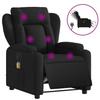 VidaXL Electric Reclining Massage Armchair Black Fabric 3204472
