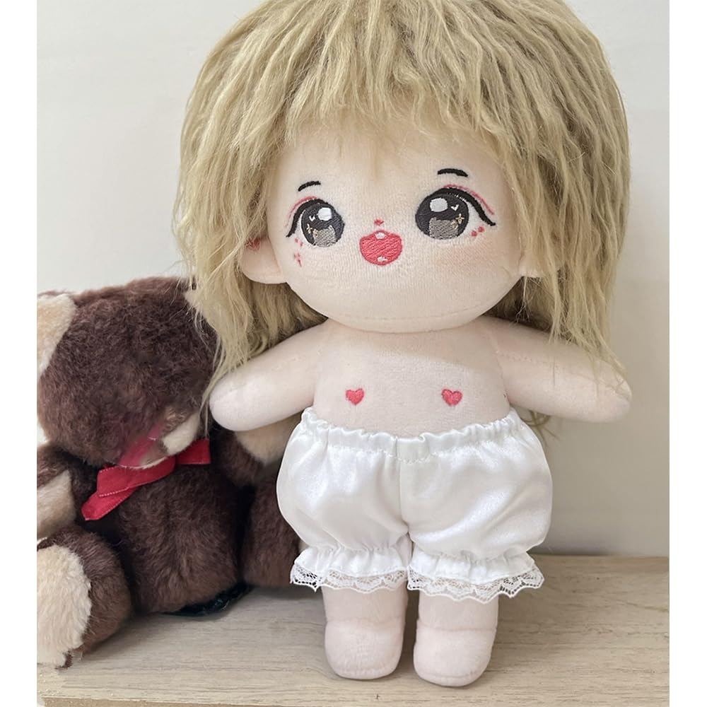 Niannyyhouse 15cm & 20cm Plush Clothes, Shorts, Lace Bottoms, Cotton Doll, Accessories, Dress-Up (A1, 20cm)