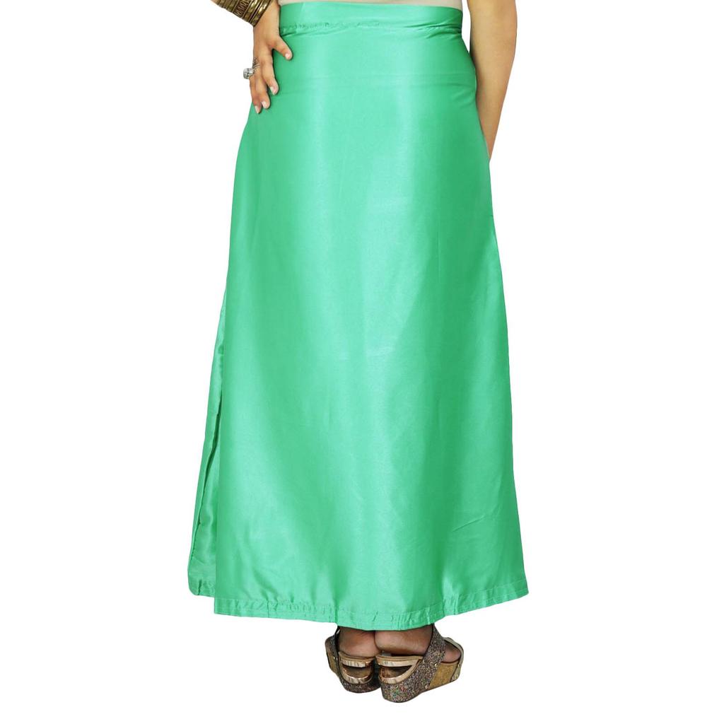 Indischer Satin-Seiden-Petticoat Bollywood Solides Inskirt-Futter für Sari