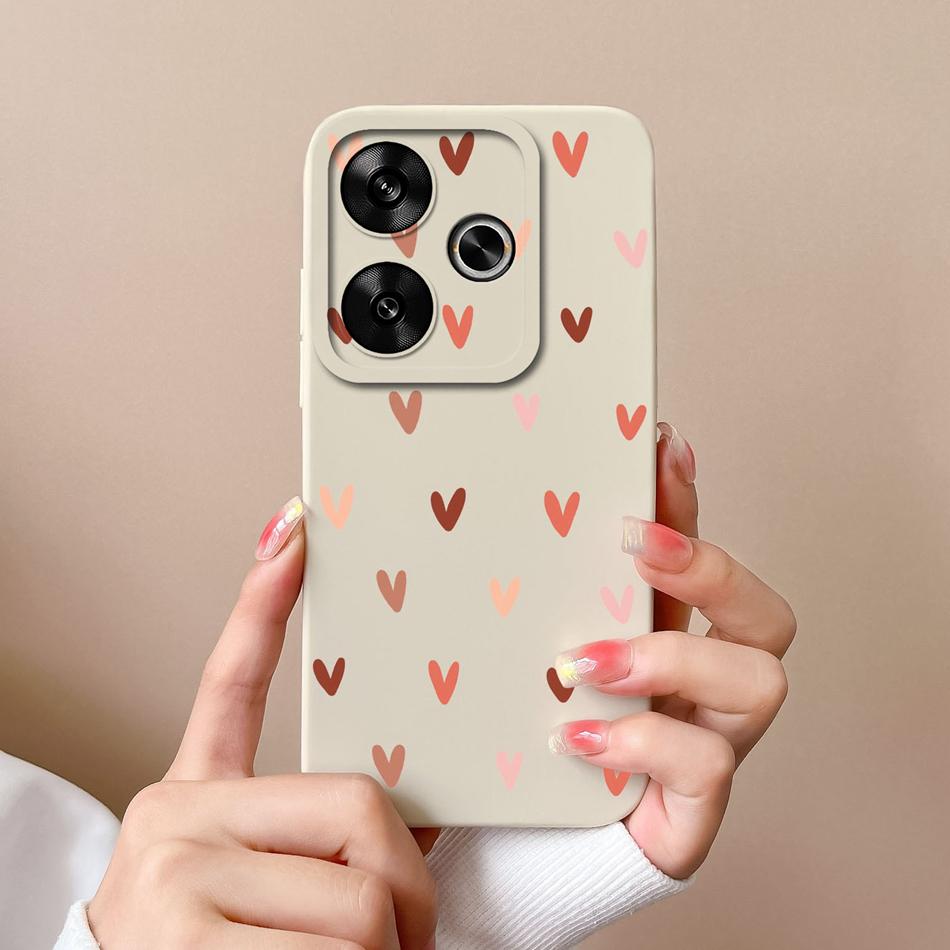 For Poco M6 Pro Case Stylish Anti Drop Funda For Xiaomi Poco M 6 M6Pro Liquid Silicone Full Protection Phone Back Cover Capa