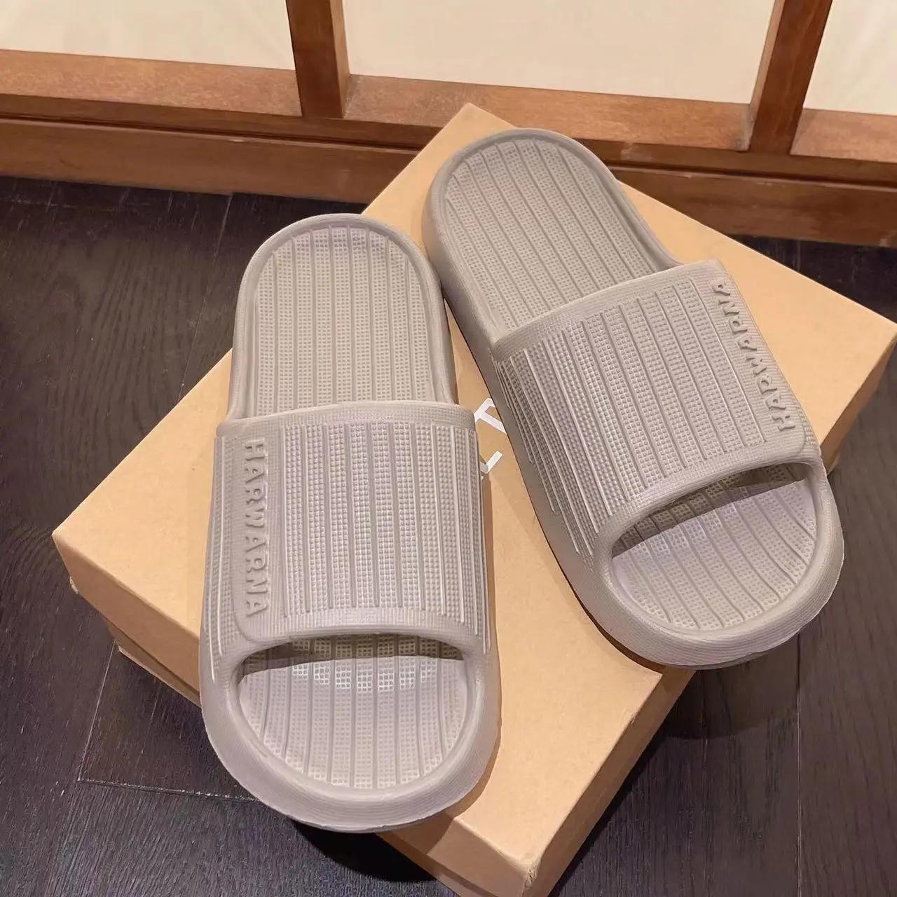 

Fashion Fashion Summer EVA Slippers for Women 2025 New Non Slip Bathroom Indoor Home Slippers Woman Lightweight Soft Sole Cloud Slides 44-45 хаки